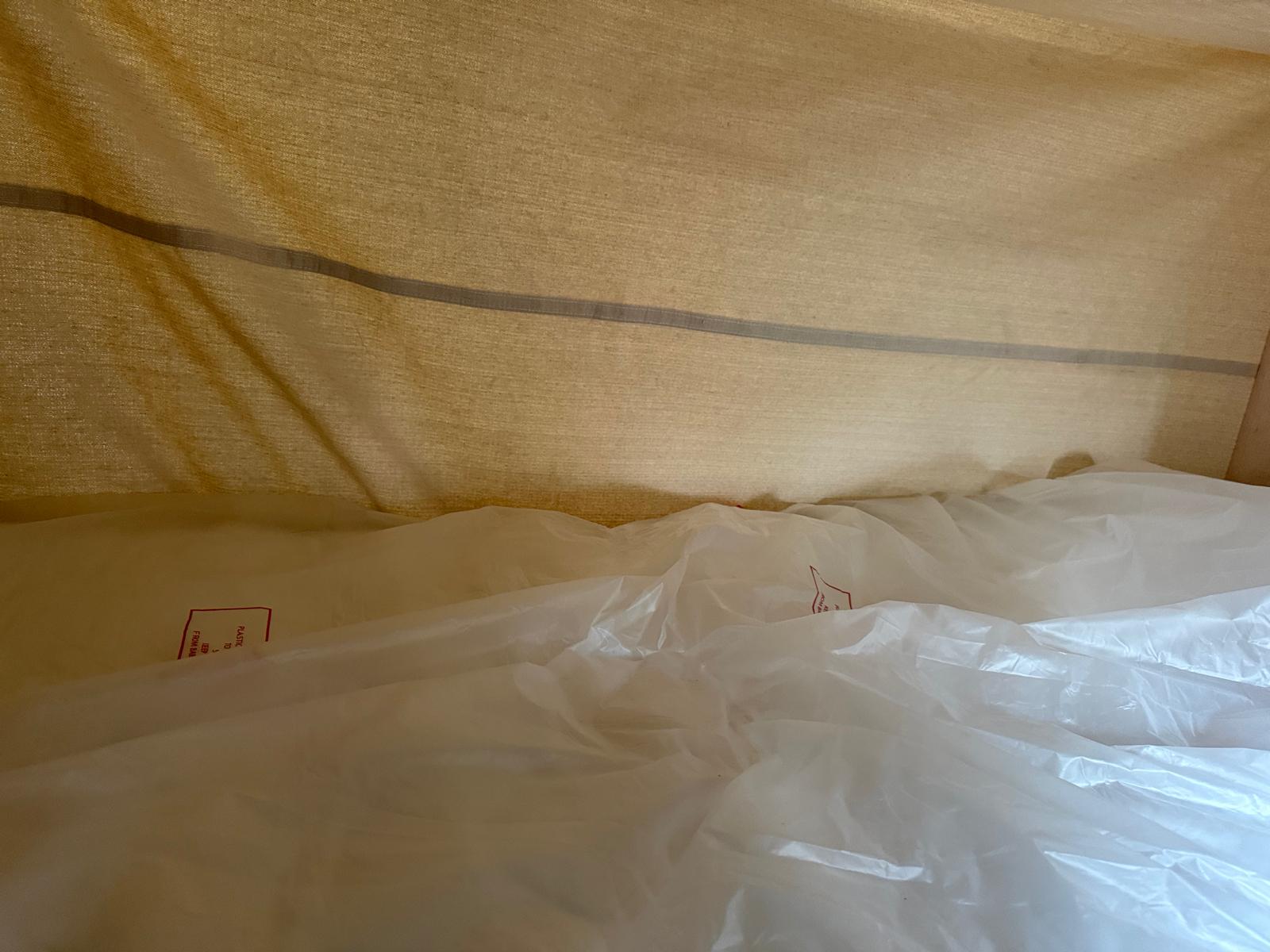 Bed mattress close-up